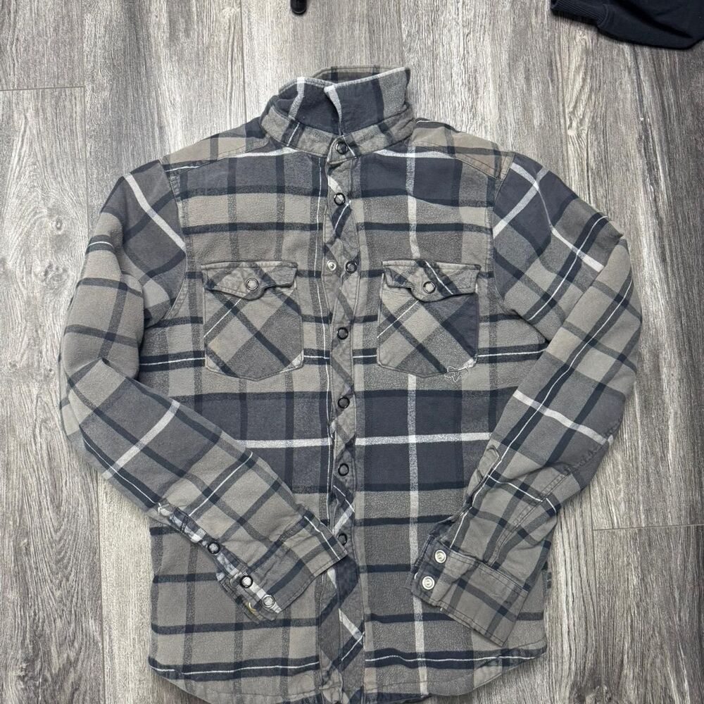 Fox-racing Men's Grey and Brown Jacket